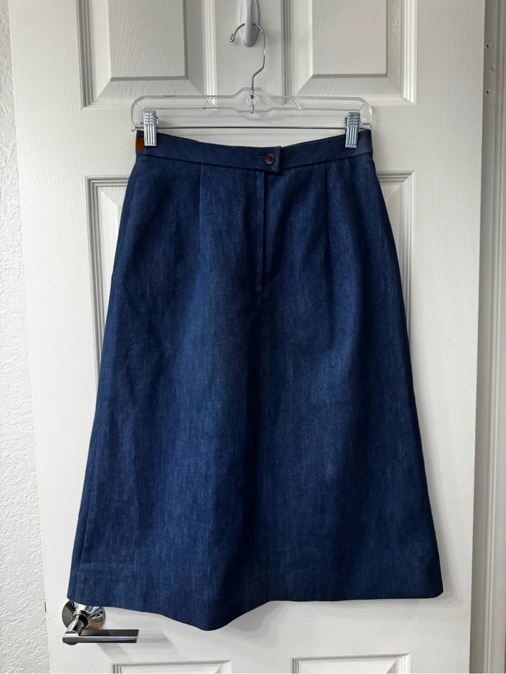 Vintage Koret City Blues Jean Classic A-Line Navy Denim Skirt